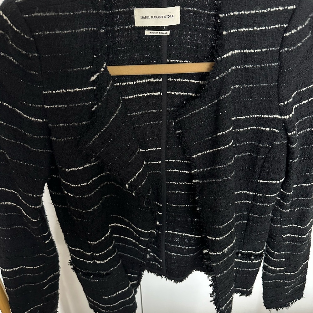 Isabel Marant Étoile Black Striped Tweed jacket